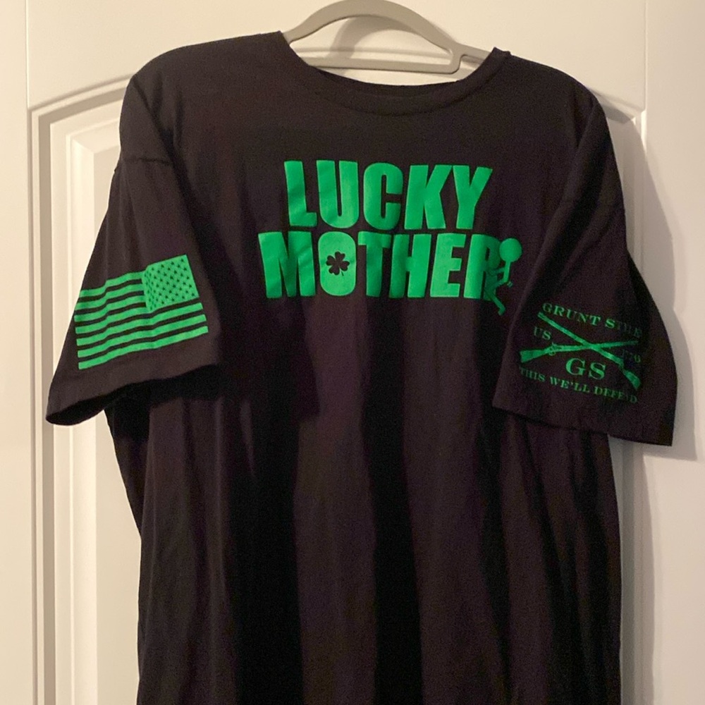 Black and Green St Patty’s day Grunt Style T-shirt.